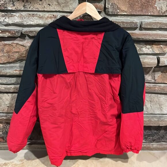 Vintage Columbia Fleece Lined Red and Black Vented Outdoor Jacket - Picture 5 of 7
